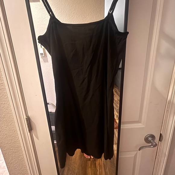 Forever 21 Black Tie-Front Dress - Picture 3 of 4